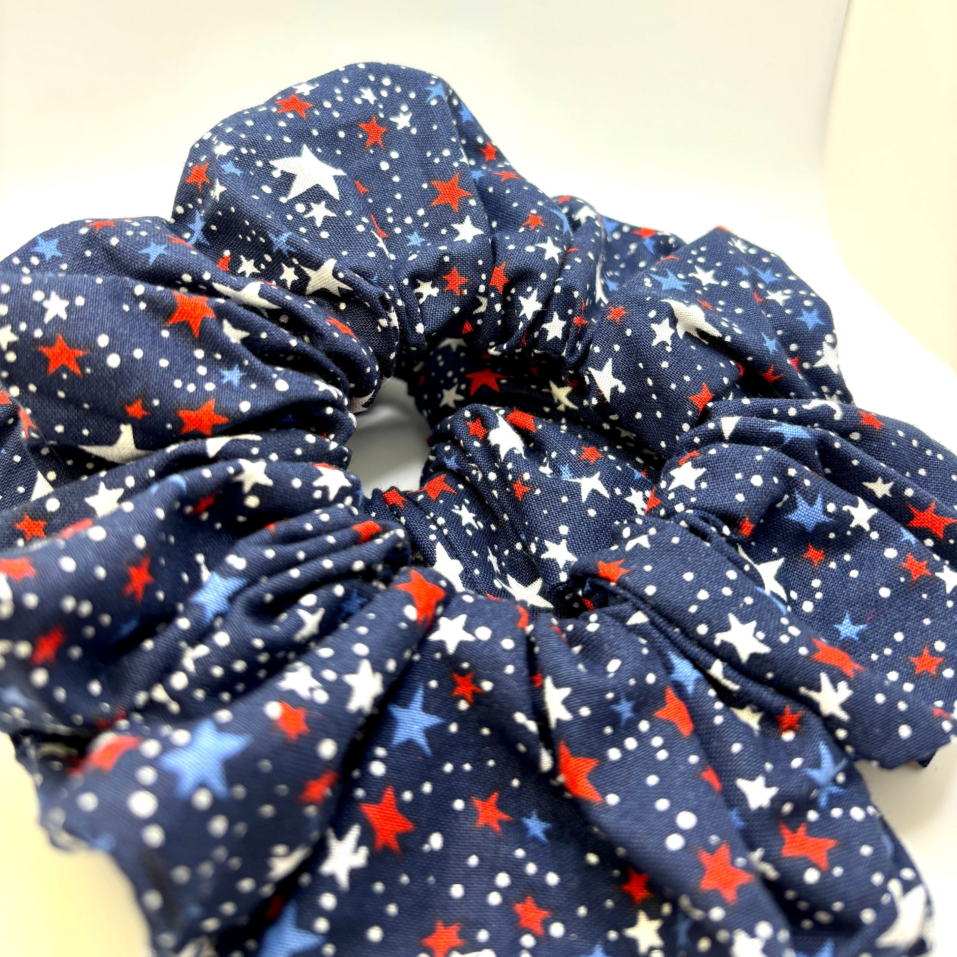Navy Stars Patriotic Scrunchie Enchanted Scrunch