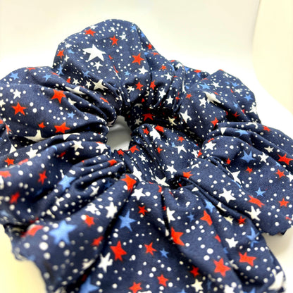Navy Stars Patriotic Scrunchie Enchanted Scrunch