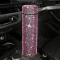 Bling Rhinestone Thermos Bottle Insulated Double Wall Stainless Steel Water Bottle Coffee Travel Car Coffee Mug Cup Vacuum Flask