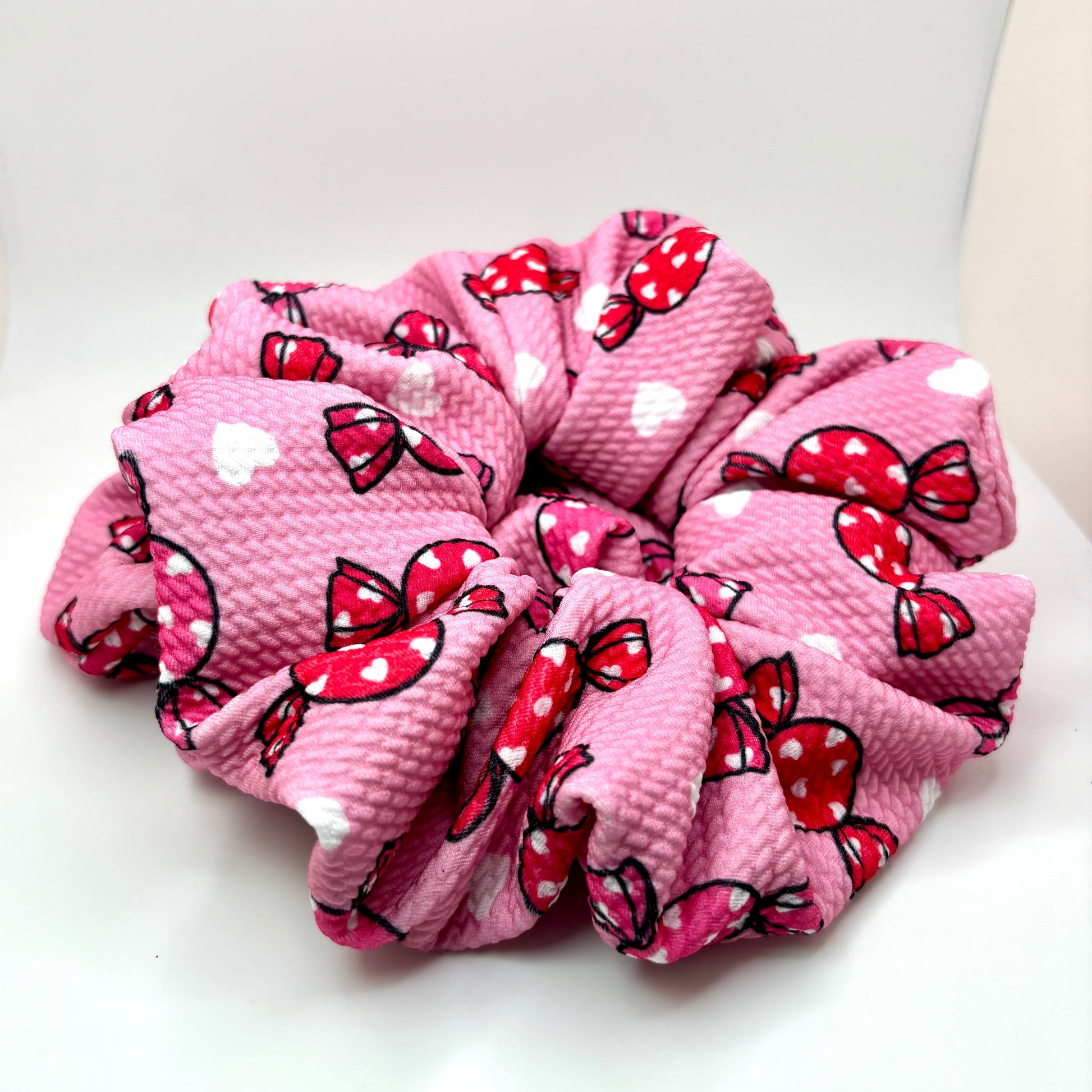 Pink Candy Valentine's Day Bullet Scrunchie Enchanted Scrunch