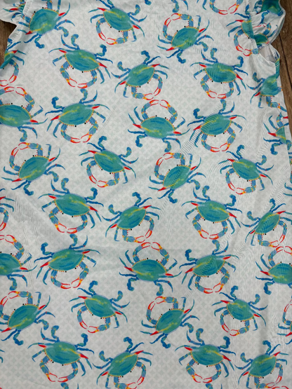 Aqua Crab Girls Dress Jolie & Jax Boutique