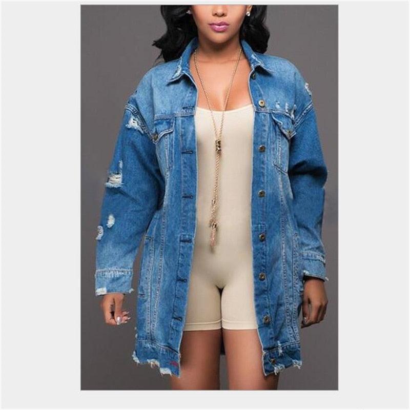 Cowgirl Chic Boyfriend Denim Jacket | Distressed & Stylish Western Outerwear Country in My Heart