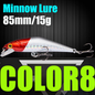 AFISHLURE Fishing Lure Wobblers Trout  85mm/15g Minnow  Hard Baits Iscas Artificial Pesca Leurre