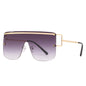New Style One Piece Sunglasses Fashion Rimless Sunglasses Women's Trendy Sunglasses