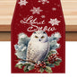 Owl Linen Table Flag Christmas Day Table Decoration Tablecloth Kitchen Restaurant Tablecloth Tea Table Cloth