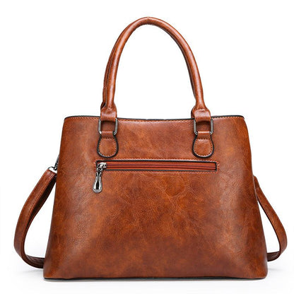 Luxury 3 Piece Leather Tote Set | Genuine Leather Cowgirl Shoulder Bag & Clutch Country in My Heart