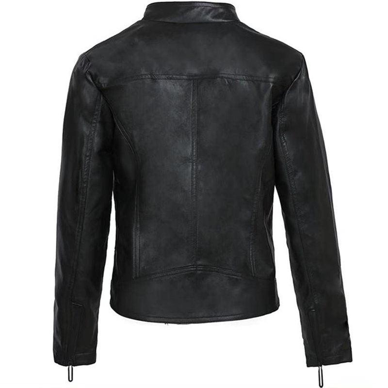 Black Leather Motorcycle Jacket | Stylish and Warm for Bikers & Nightlife Country in My Heart