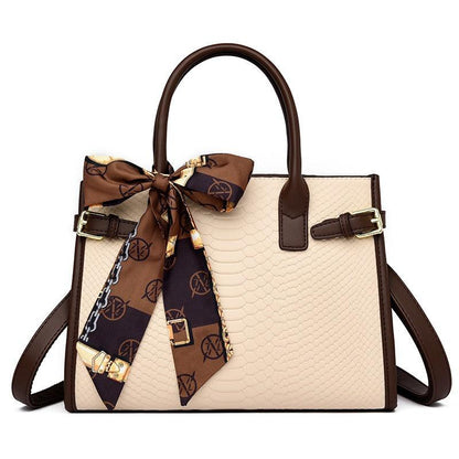 Serpent Luxe Snakeskin Handbag - Elegant Leather Commuter Bag for Stylish Women Country in My Heart