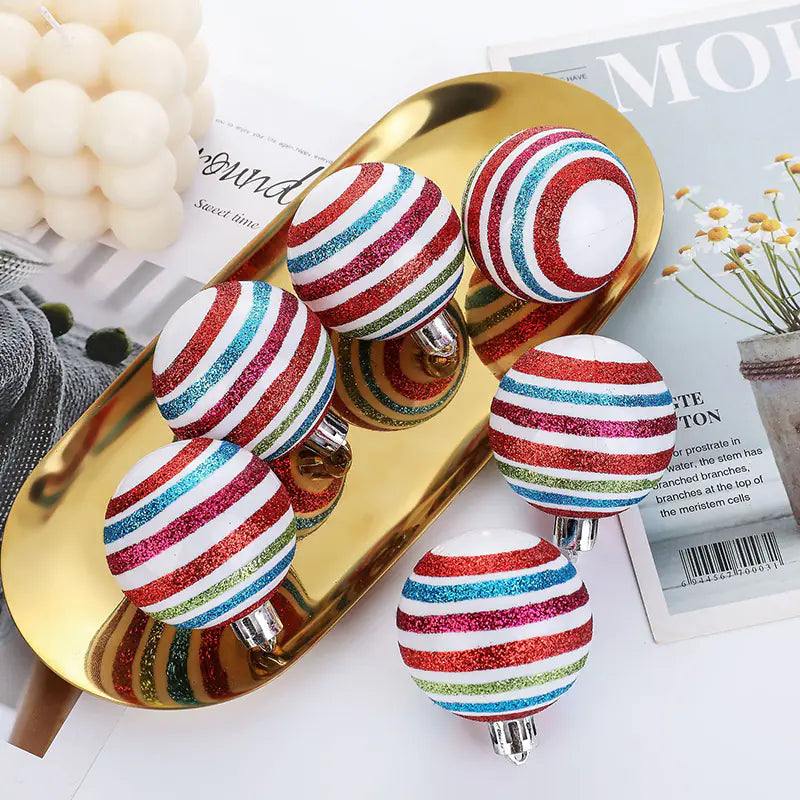 Christmas Ornaments Gift Box with 6 Painted Balls