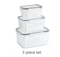 Kitchen food sealed preservation box fruit and vegetable drainage plastic storage box with lid