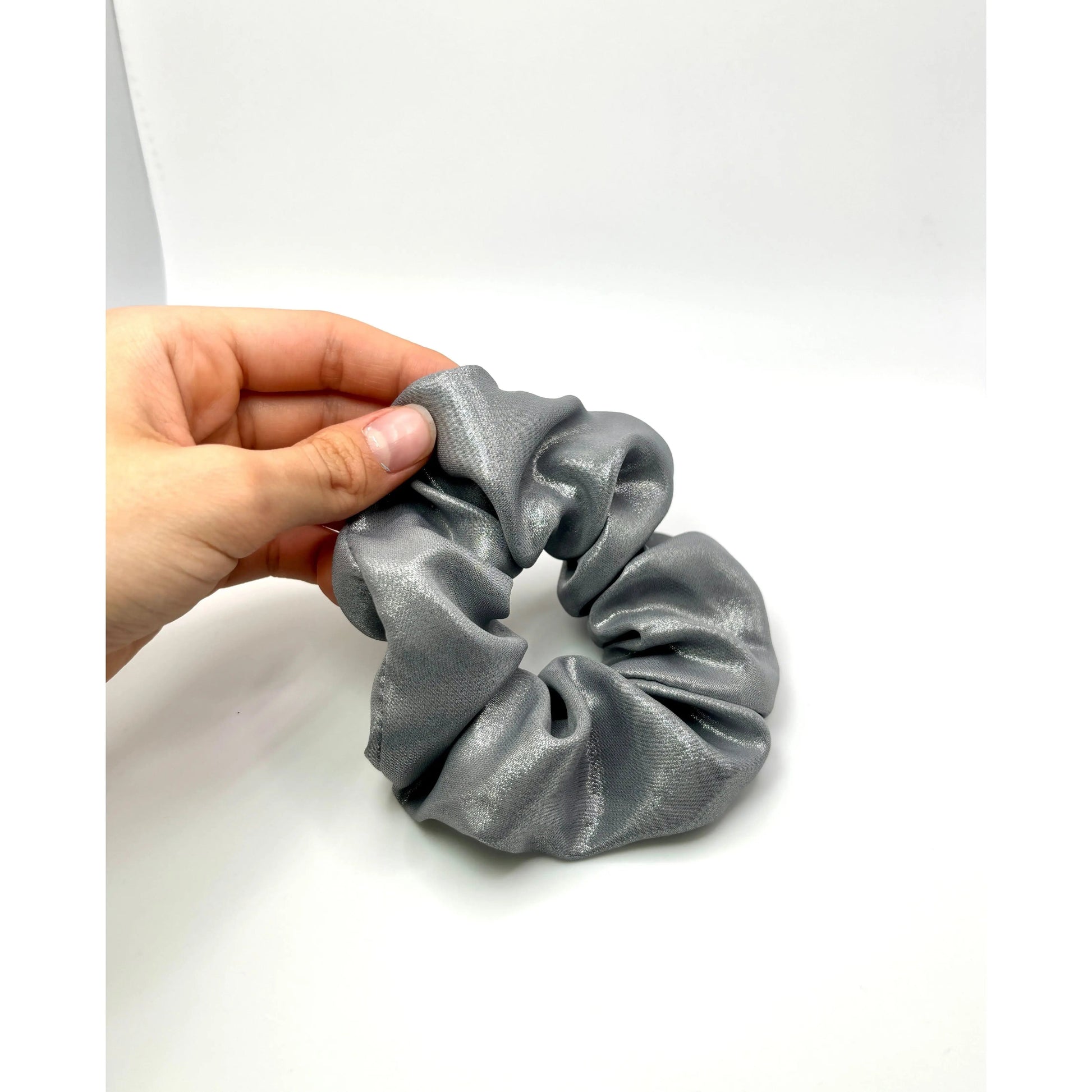 Mini Shimmery Grey Scrunchie Enchanted Scrunch