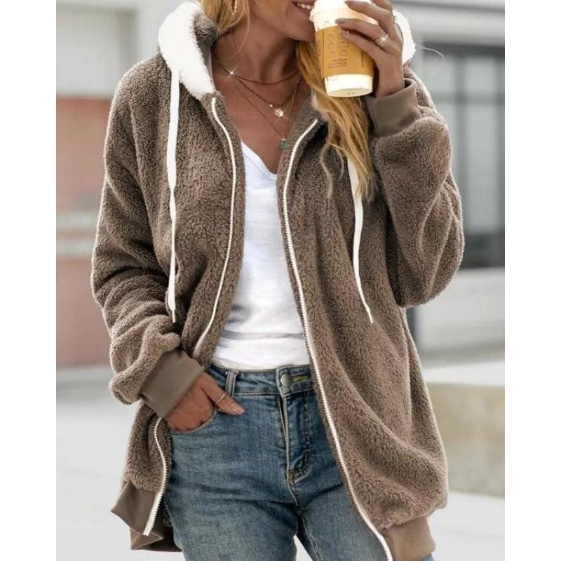Plush Zipper Hooded Jacket | Warm, Cozy & Stylish for the Cowgirl Lifestyle Country in My Heart