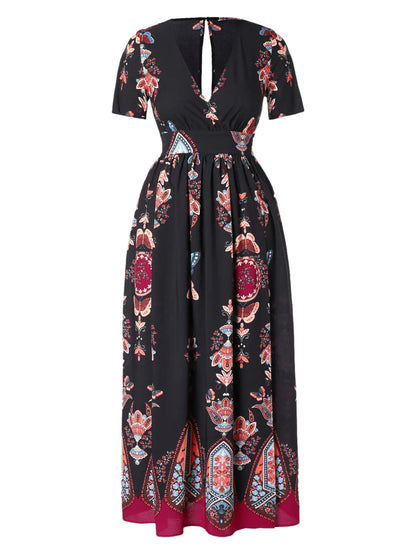 Plus Size V-Neck Dress, Elegant and Stylish Design