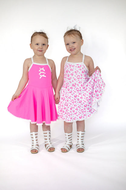 Molly Athleisure Dress - Barbie Pink Always In Bloom Clothing Co