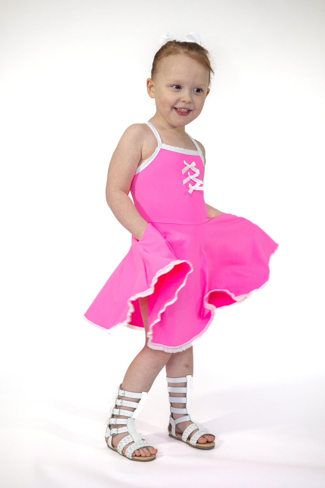 Molly Athleisure Dress - Barbie Pink Always In Bloom Clothing Co