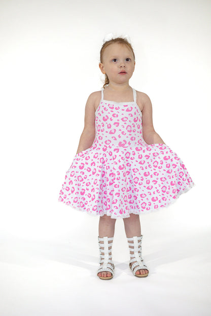 Molly Athleisure Dress -Pink Leopard Always In Bloom Clothing Co