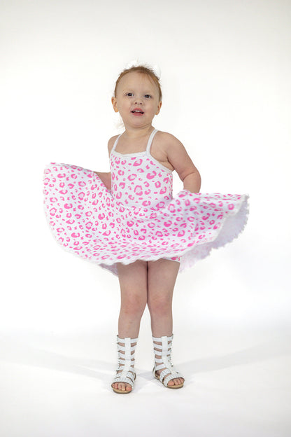 Molly Athleisure Dress -Pink Leopard Always In Bloom Clothing Co