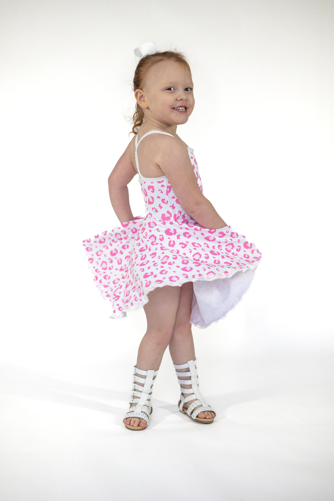 Molly Athleisure Dress -Pink Leopard Always In Bloom Clothing Co