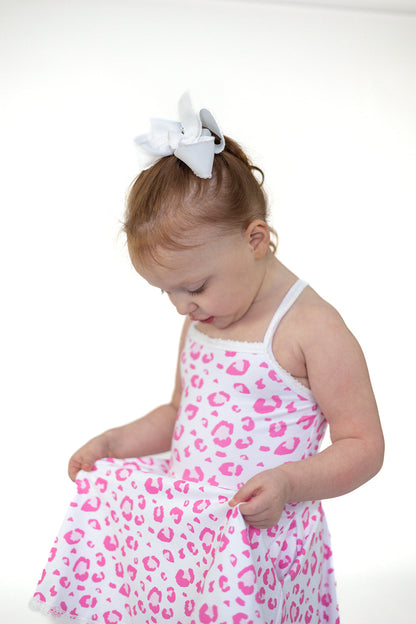 Molly Athleisure Dress -Pink Leopard Always In Bloom Clothing Co