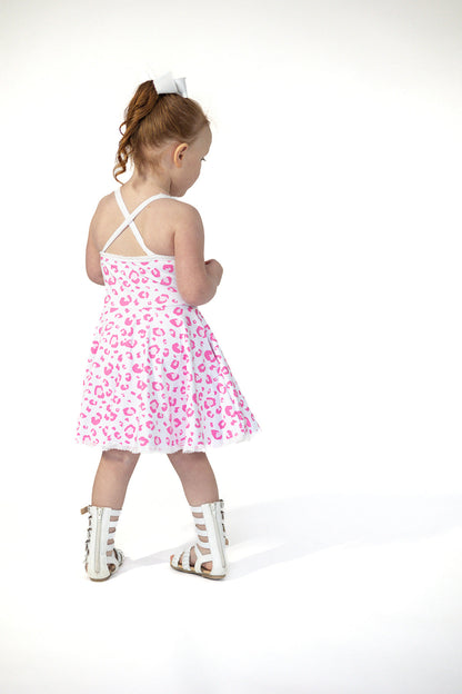 Molly Athleisure Dress -Pink Leopard Always In Bloom Clothing Co