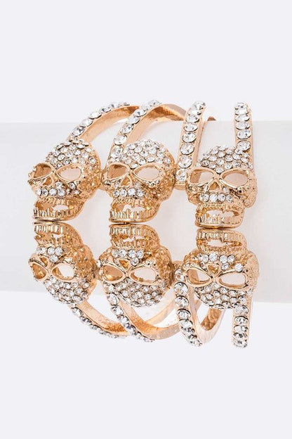 Crystal Skull Hinge Bangle Shop Style & More | Fresh Looks, Everyday Deals & Free Shipping