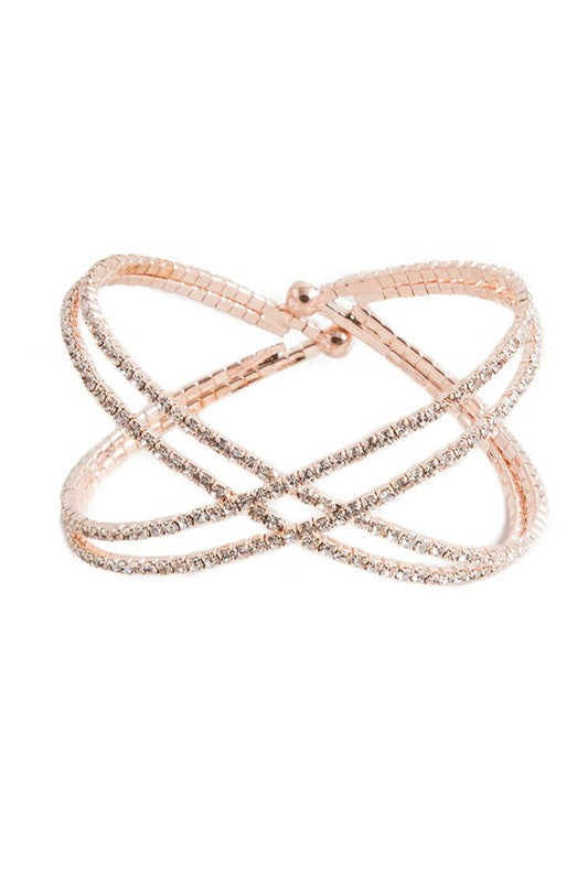 CRISSCROSS RHINESTONE BRACELET Shop Style & More | Fresh Looks, Everyday Deals & Free Shipping