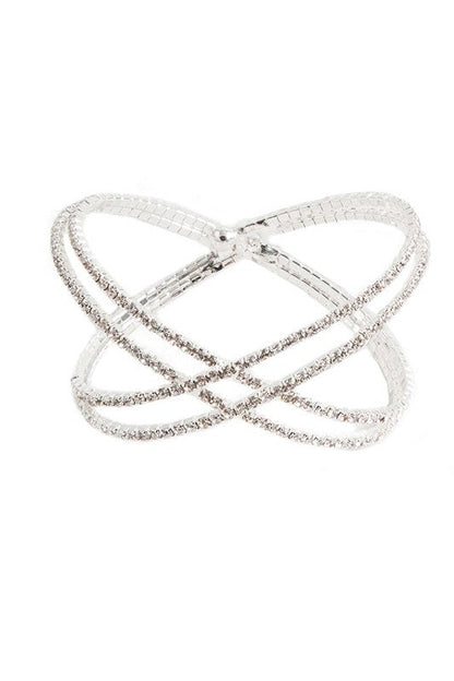 CRISSCROSS RHINESTONE BRACELET Shop Style & More | Fresh Looks, Everyday Deals & Free Shipping