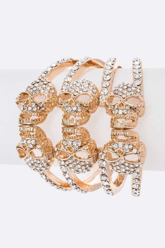 Crystal Skull Hinge Bangle Shop Style & More | Fresh Looks, Everyday Deals & Free Shipping