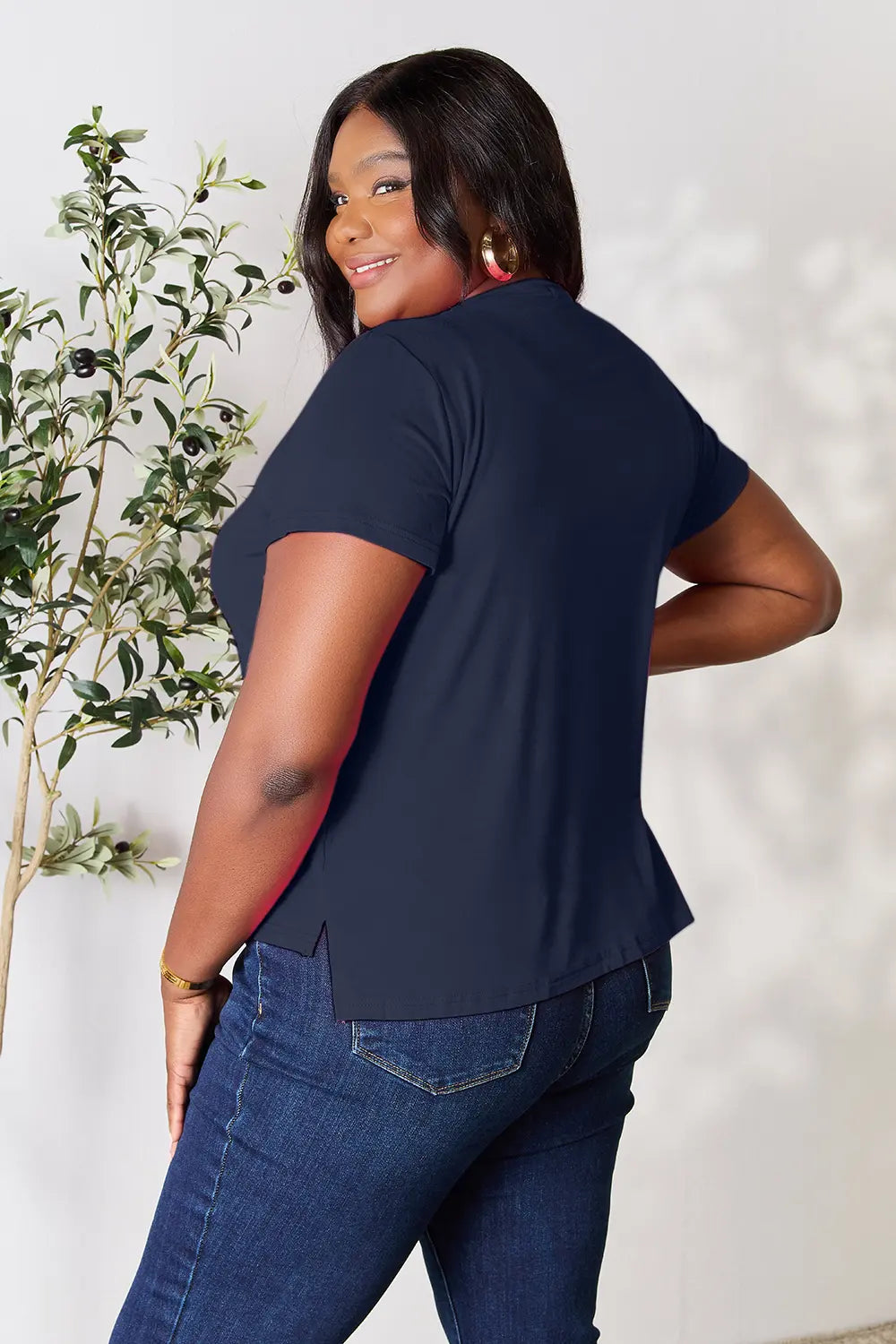 Basic Bae Full Size Round Neck Short Sleeve T-Shirt West2East Surf
