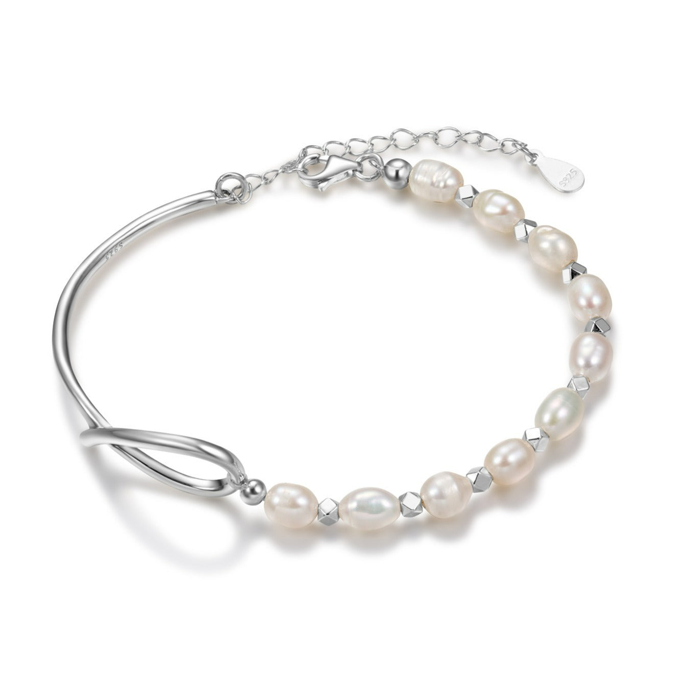 100% Real 925 Sterling Silver Bracelet for Women Bangle Elegant Decor Bracelet for Wedding NovaCart