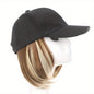Women'S Hat Wigs, Baseball Cap Wigs, Short Bob Hairstyles, Synthetic Caps with -Resistant NovaCart