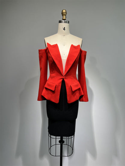 Loose Top Casual Tight Skirt 2 Pieces Suit See size chart under “more details” The Fashion Celestial