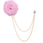 Men's Wedding Ceremony Groom Handmade Rose Chain Brooch NovaCart