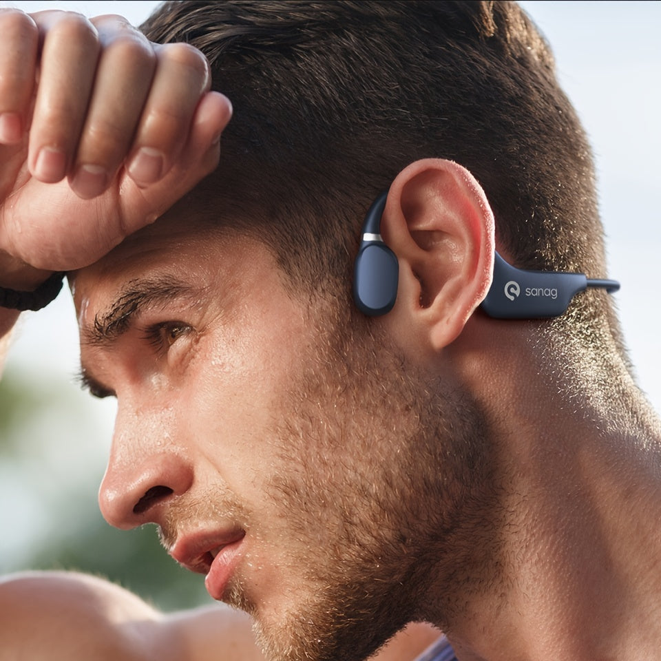Sanag A5X Bone Conduction Headphones for Cycling, Sports, Fitness, and Workouts, 3D Stereo Headphones NovaCart