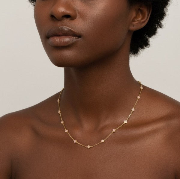 Petite Colored Clover Necklace Shop Style & More | Fresh Looks, Everyday Deals & Free Shipping