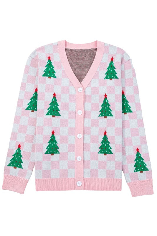 Ella Tree Pattern Cardigan Sweater Shop Style & More | Fresh Looks, Everyday Deals & Free Shipping