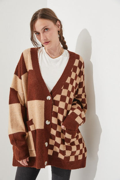 CHECKERED OVERSIZED SWEATER JJK5031P Shop Style & More | Fresh Looks, Everyday Deals & Free Shipping