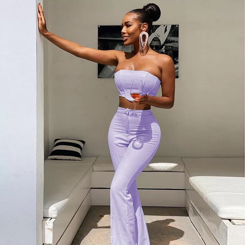 Opulence Flare Pantset Porshia By Porshia Banks