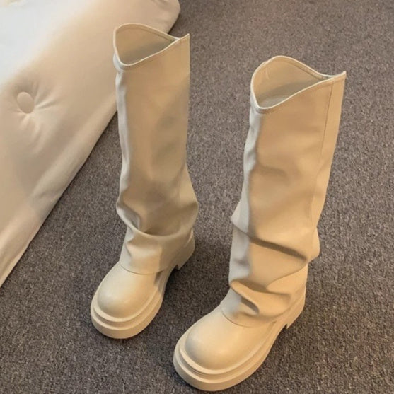 Women’s Platform Dress Boots – British Style Autumn/Winter FitiqueFit