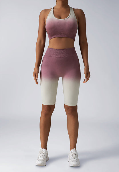 Seamless Women's Activewear Sets – 2-Piece Crop Top & High Waist Shorts/Leggings FitiqueFit