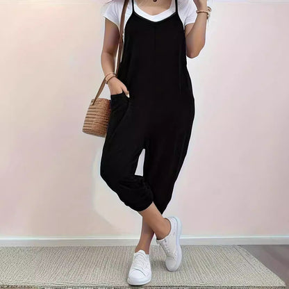 Pocket Sling Loose Casual Jumpsuit Women Grayceful LLC