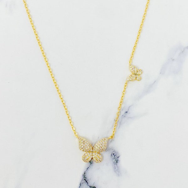 Double Shine Butterfly  Necklace Shop Style & More | Fresh Looks, Everyday Deals & Free Shipping