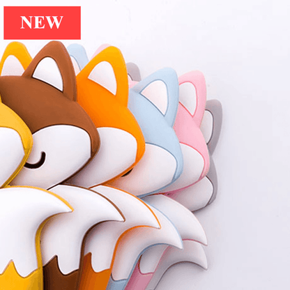 New Sets Baby Silicone Teether Rodent Silicone Animal Fox Teeth Chew Children Goods Stevvex