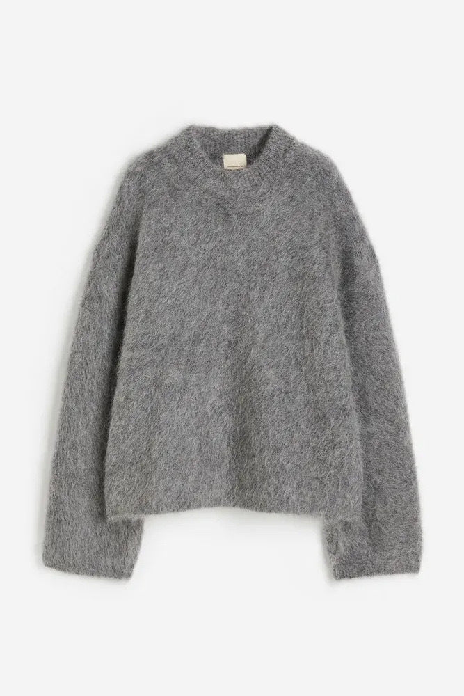 Loose Round Neck Pullover Sweater Fashion Long Sleeve Long Top For Women Clothing Grayceful LLC