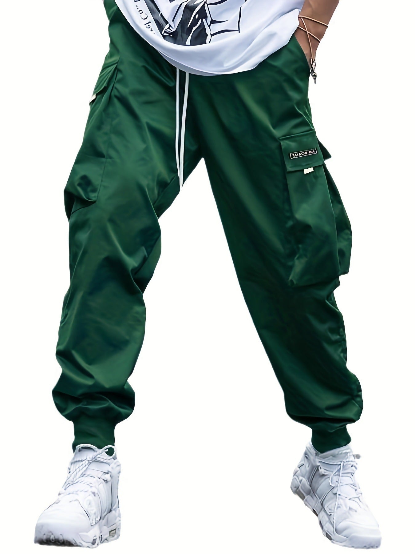 Men’s Multi‑Pocket Drawstring Cargo Pants FitiqueFit