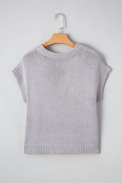 Solid Bow Applique Cap Sleeve Sweater Shop Style & More | Fresh Looks, Everyday Deals & Free Shipping