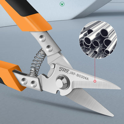 Professional Industrial Shears, JRF Stainless Steel Scissors, Tin Snips For Metal Sheet & PVC Pipe Cutting NovaCart