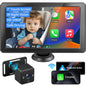 Faninso 7" HD Touchscreen Baby Car Camera - Car Baby Monitor 1080p Ultra Night Vision Invisible Infrared Lights 150° Wide Angle Compatible with Apple CarPlay Easy Installation Fits Most Cars New Era Fashion LLc