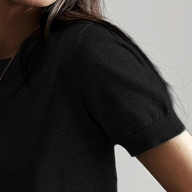 Women’s Soft Stretch Minimalist T-Shirt – Everyday Slim Fit Top FitiqueFit