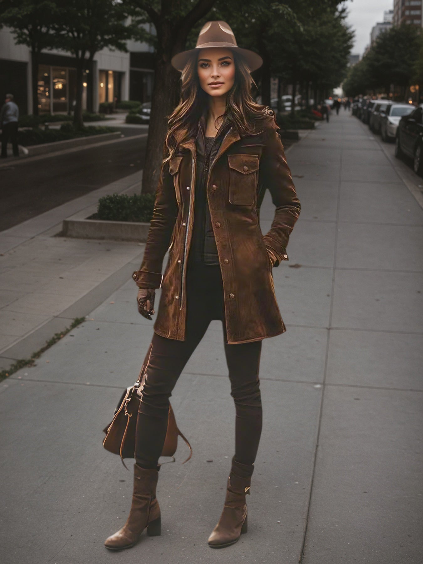 Women’s Vintage Style Long Winter Jacket – Warm Windproof Autumn Coat FitiqueFit